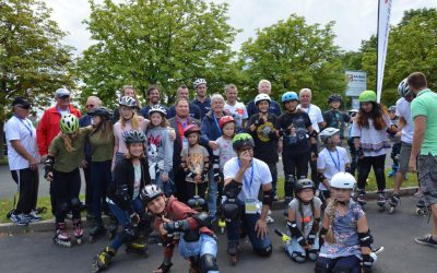 Inklusion: Inlineskate-Aktion in Schrobenhausen
